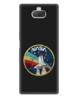 Чехол для Sony Xperia 10 с картинкой «NASA — эмблема миссии» Чехол для Sony Xperia 10 с картинкой «NASA — эмблема миссии»