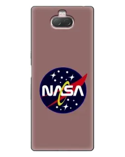 Чехол для Sony Xperia 10 с картинкой «NASA — ретро космос» Чехол для Sony Xperia 10 с картинкой «NASA — ретро космос»