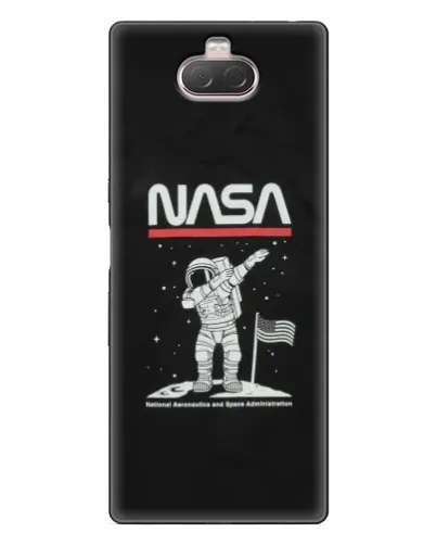 Чехол для Sony Xperia 10 с картинкой «NASA — шагаем по Луне» Чехол для Sony Xperia 10 с картинкой «NASA — шагаем по Луне»
