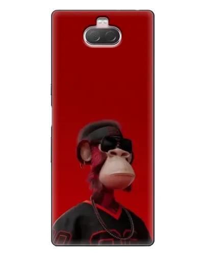 Чехол для Sony Xperia 10 с картинкой «Bored Ape в красном» Чехол для Sony Xperia 10 с картинкой «Bored Ape в красном»