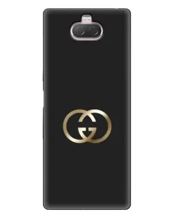 Чехол для Sony Xperia 10 с картинкой «Минимализм Gucci»