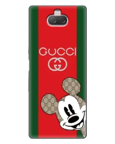 Чехол для Sony Xperia 10 с картинкой «Gucci — полосы и Микки» Чехол для Sony Xperia 10 с картинкой «Gucci — полосы и Микки»