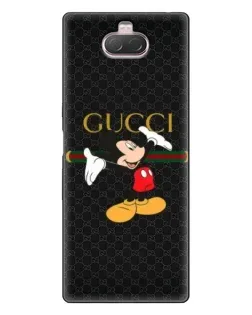 Чехол для Sony Xperia 10 с картинкой «Микки Маус Gucci»