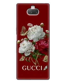 Чехол для Sony Xperia 10 с картинкой «Gucci —  сад»