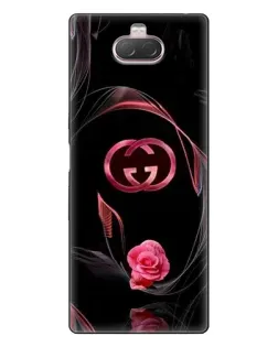 Чехол для Sony Xperia 10 с картинкой «Gucci — неоновая роза»