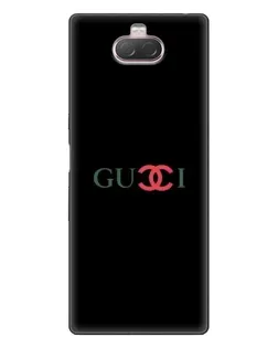 Чехол для Sony Xperia 10 с картинкой «Gucci — красный градиент»