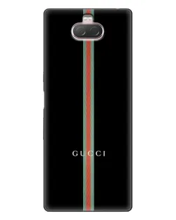 Чехол для Sony Xperia 10 с картинкой «Gucci — строгая линия» Чехол для Sony Xperia 10 с картинкой «Gucci — строгая линия»