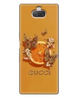Чехол для Sony Xperia 10 с картинкой «Gucci — золотые бабочки» Чехол для Sony Xperia 10 с картинкой «Gucci — золотые бабочки»