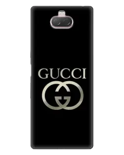 Чехол для Sony Xperia 10 с картинкой «Gucci — золото на черном» Чехол для Sony Xperia 10 с картинкой «Gucci — золото на черном»