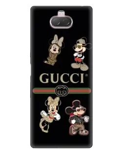 Чехол для Sony Xperia 10 с картинкой «Gucci — герои Disney и монограмма» Чехол для Sony Xperia 10 с картинкой «Gucci — герои Disney и монограмма»