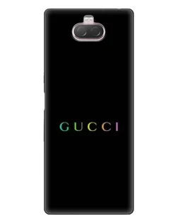 Чехол для Sony Xperia 10 с картинкой «Gucci — неоновый минимализм» Чехол для Sony Xperia 10 с картинкой «Gucci — неоновый минимализм»