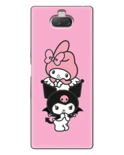 Чехол для Sony Xperia 10 с картинкой «My Melody и Kuromi» Чехол для Sony Xperia 10 с картинкой «My Melody и Kuromi»