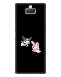 Чехол для Sony Xperia 10 с картинкой «My Melody и Kuromi» Чехол для Sony Xperia 10 с картинкой «My Melody и Kuromi»