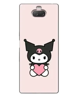 Чехол для Sony Xperia 10 с картинкой «Kuromi и сердце» Чехол для Sony Xperia 10 с картинкой «Kuromi и сердце»