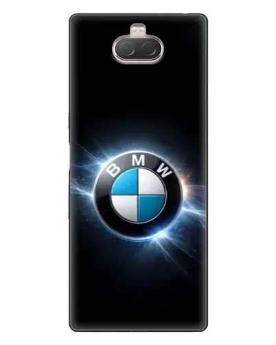 Чехол для Sony Xperia 10 с картинкой «BMW — неоновое сияние»