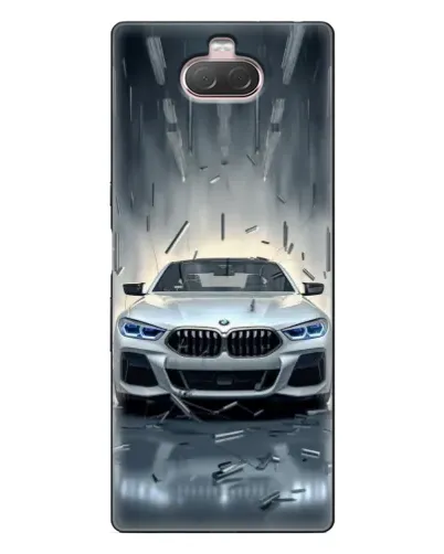 Чехол для Sony Xperia 10 с картинкой «BMW в свете фар»