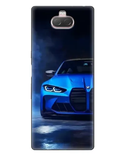 Чехол для Sony Xperia 10 с картинкой «Голубая BMW M4»