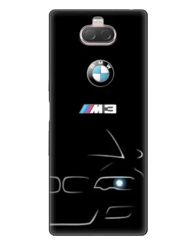 Чехол для Sony Xperia 10 с картинкой «Минималистичный принт BMW M3»