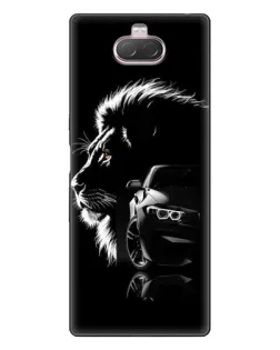 Чехол для Sony Xperia 10 с картинкой «BMW и лев»