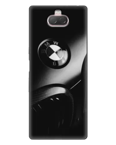 Чехол для Sony Xperia 10 с картинкой «Эмблема BMW — макро»