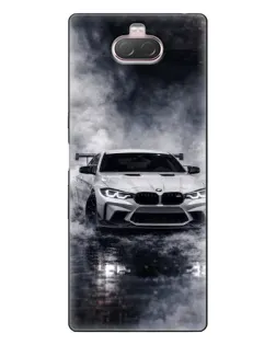 Чехол для Sony Xperia 10 с картинкой «BMW сквозь туман»