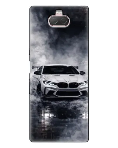 Чехол для Sony Xperia 10 с картинкой «BMW сквозь туман»
