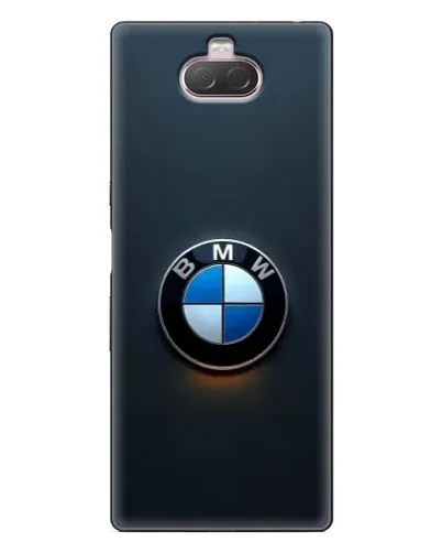 Чехол для Sony Xperia 10 с картинкой «Логотип BMW — минимализм»