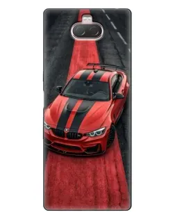 Чехол для Sony Xperia 10 с картинкой «BMW на красной дорожке»