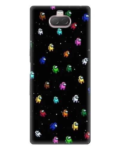 Чехол для Sony Xperia 10 с картинкой «Экипаж Among Us»
