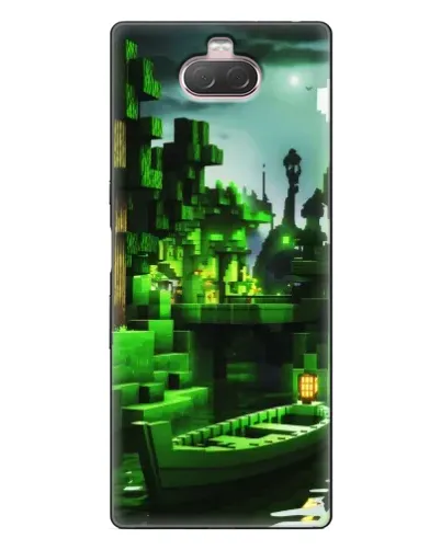 Чехол для Sony Xperia 10 с картинкой «Minecraft лесной пейзаж» Чехол для Sony Xperia 10 с картинкой «Minecraft лесной пейзаж»