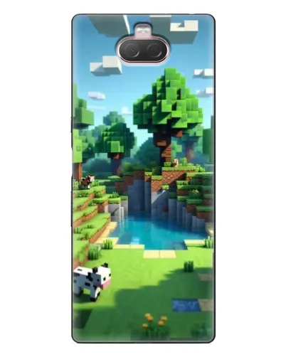 Чехол для Sony Xperia 10 с картинкой «Minecraft летний день» Чехол для Sony Xperia 10 с картинкой «Minecraft летний день»