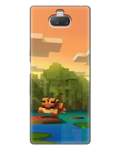 Чехол для Sony Xperia 10 с картинкой «Майнкрафт закат солнца» Чехол для Sony Xperia 10 с картинкой «Майнкрафт закат солнца»