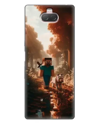 Чехол для Sony Xperia 10 с картинкой «Стив в лесу» Чехол для Sony Xperia 10 с картинкой «Стив в лесу»