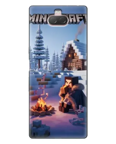 Чехол для Sony Xperia 10 с картинкой «Зимний Minecraft» Чехол для Sony Xperia 10 с картинкой «Зимний Minecraft»