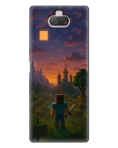 Чехол для Sony Xperia 10 с картинкой «Стив у башни» Чехол для Sony Xperia 10 с картинкой «Стив у башни»