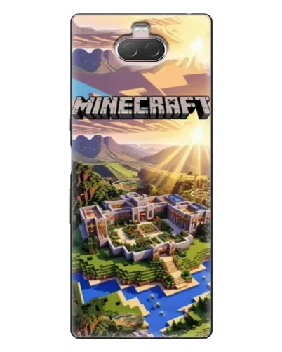 Чехол для Sony Xperia 10 с картинкой «Minecraft панорама» Чехол для Sony Xperia 10 с картинкой «Minecraft панорама»