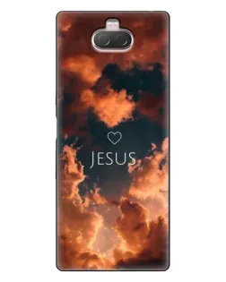 Чехол для Sony Xperia 10 с картинкой «Сияние Имени Jesus»