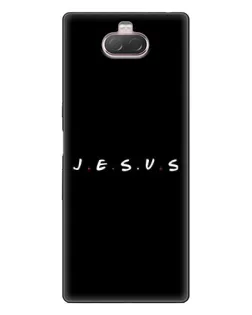 Чехол для Sony Xperia 10 с картинкой «Точки веры J.E.S.U.S.»