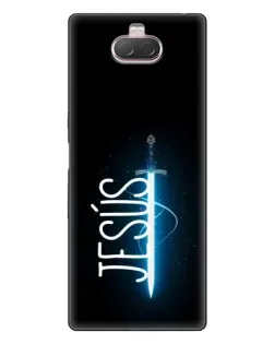 Чехол для Sony Xperia 10 с картинкой «Меч Духа Jesus»