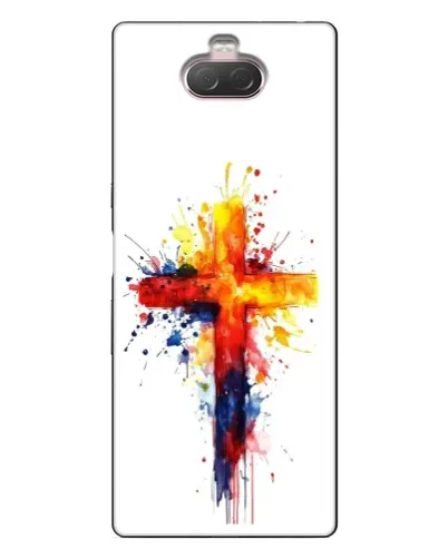 Чехол для Sony Xperia 10 с картинкой «Акварельный крест» Чехол для Sony Xperia 10 с картинкой «Акварельный крест»