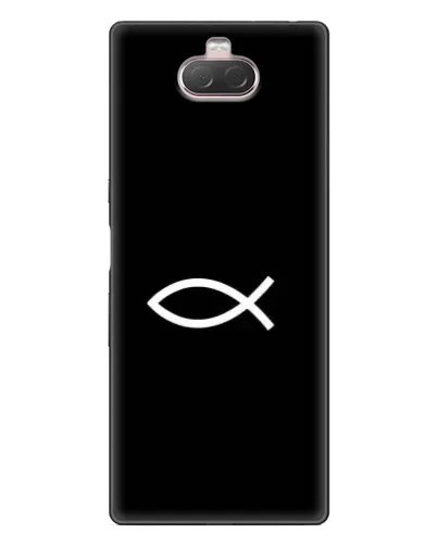 Чехол для Sony Xperia 10 с картинкой «Символ рыбы Jesus» Чехол для Sony Xperia 10 с картинкой «Символ рыбы Jesus»