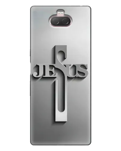 Чехол для Sony Xperia 10 с картинкой «Металлический крест Jesus» Чехол для Sony Xperia 10 с картинкой «Металлический крест Jesus»