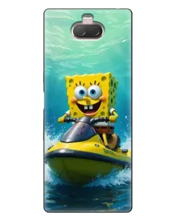 Чехол для Sony Xperia 10 с картинкой «Спанч Боб на гидроцикле» Чехол для Sony Xperia 10 с картинкой «Спанч Боб на гидроцикле»