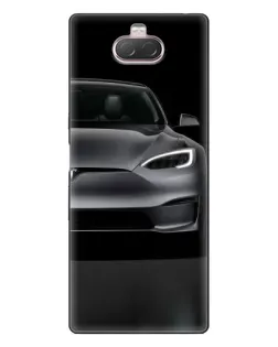 Чехол для Sony Xperia 10 с картинкой «Tesla Model S Look»