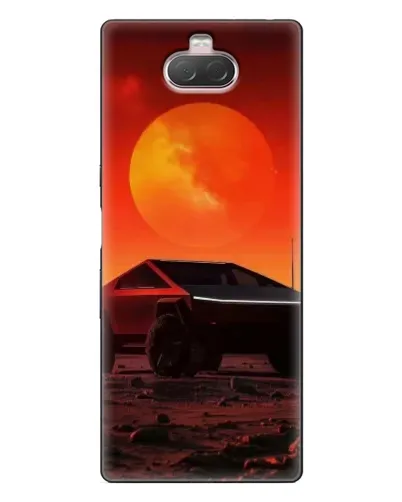 Чехол для Sony Xperia 10 с картинкой «Cybertruck на Марсе»