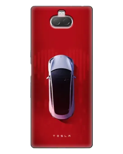 Чехол для Sony Xperia 10 с картинкой «Tesla Top View»