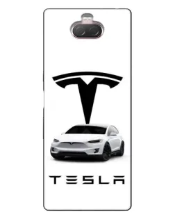 Чехол для Sony Xperia 10 с картинкой «Tesla White Style» Чехол для Sony Xperia 10 с картинкой «Tesla White Style»