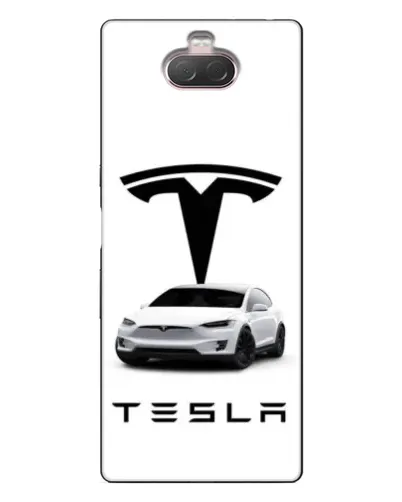 Чехол для Sony Xperia 10 с картинкой «Tesla White Style»