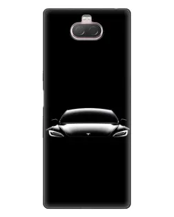 Чехол для Sony Xperia 10 с картинкой «Фары Tesla Night» Чехол для Sony Xperia 10 с картинкой «Фары Tesla Night»