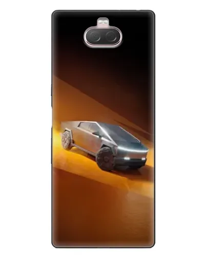 Чехол для Sony Xperia 10 с картинкой «Cybertruck в пустыне»